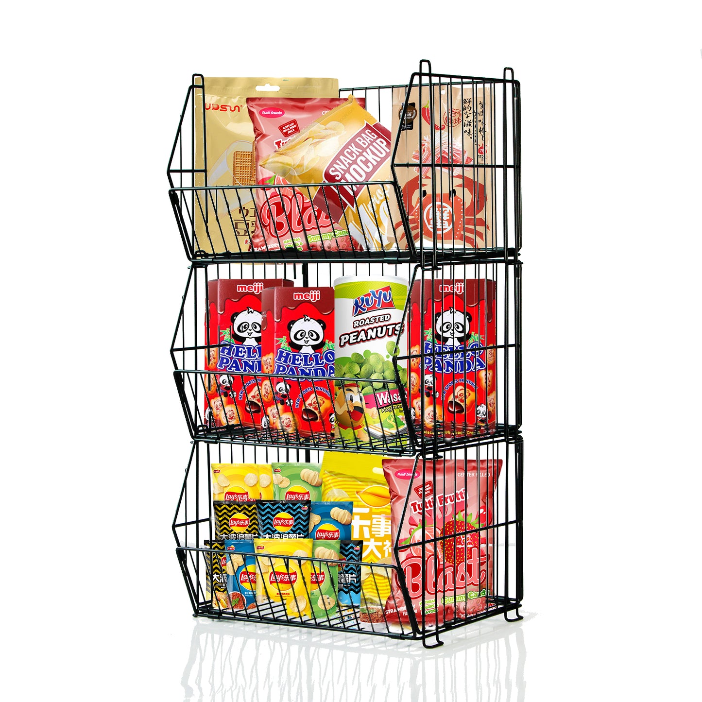 Stackable wire basket
