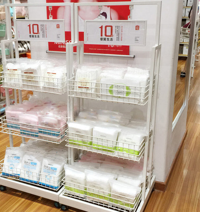 3 layer promotion display baskset shelf EGDS17