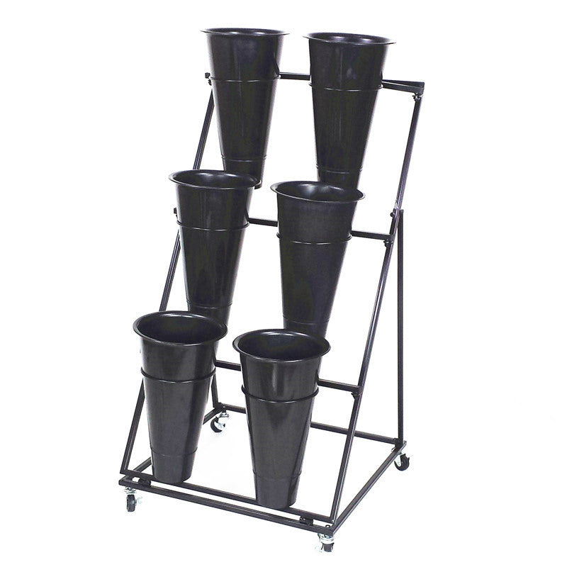 3-Layer Stepped round Bucket Florist Shelves EGDS27