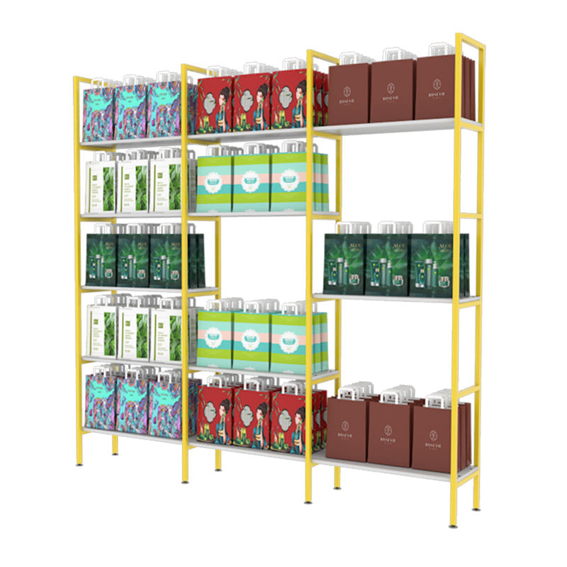 wood and steel display shelf EGDS292
