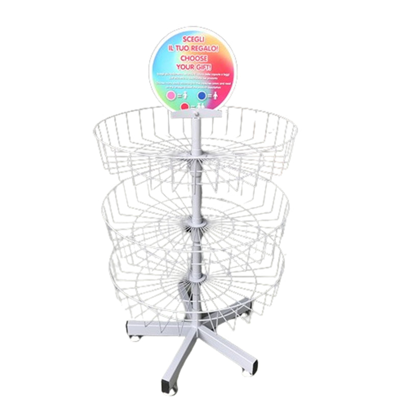 toy display rotating basket stand EGDS319