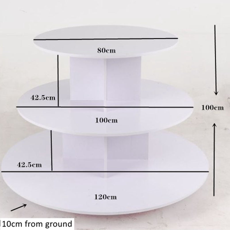 island wooden round display stand EGDS79