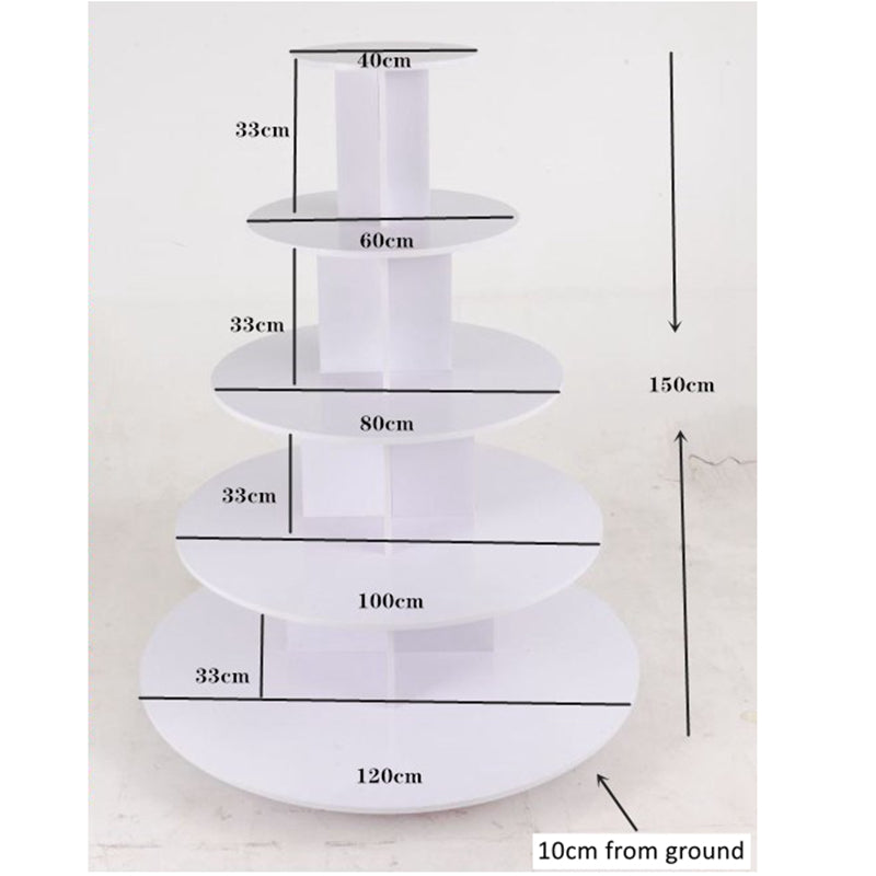 island wooden round display stand EGDS79