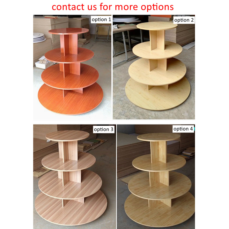 island wooden round display stand EGDS79