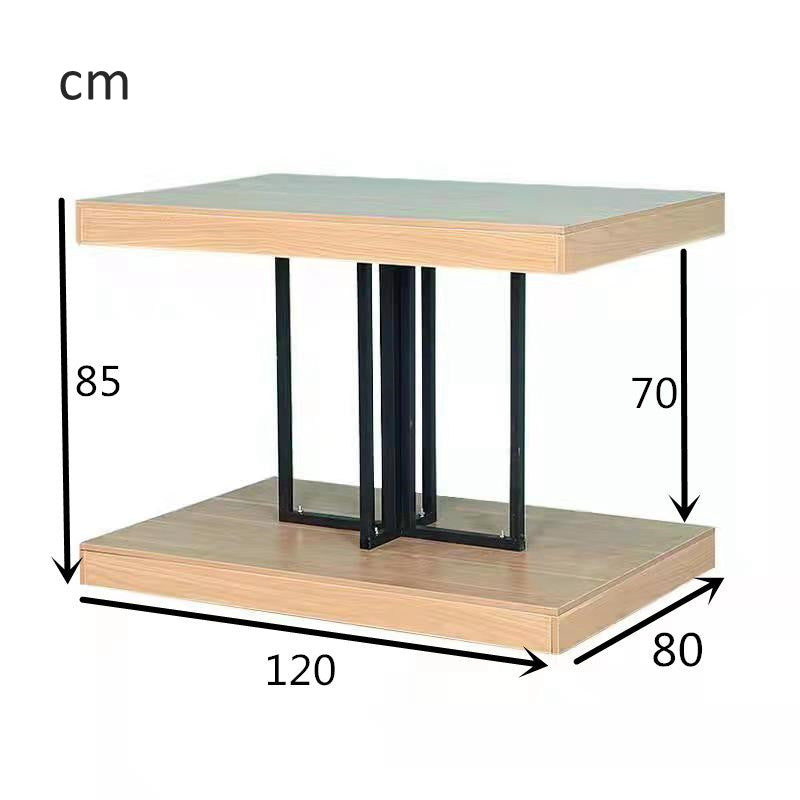 island wooden & steel display stand EGDS91