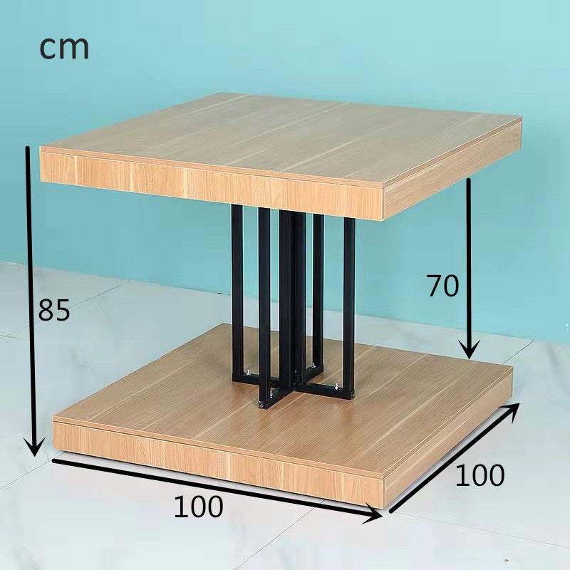 island wooden & steel display stand EGDS91