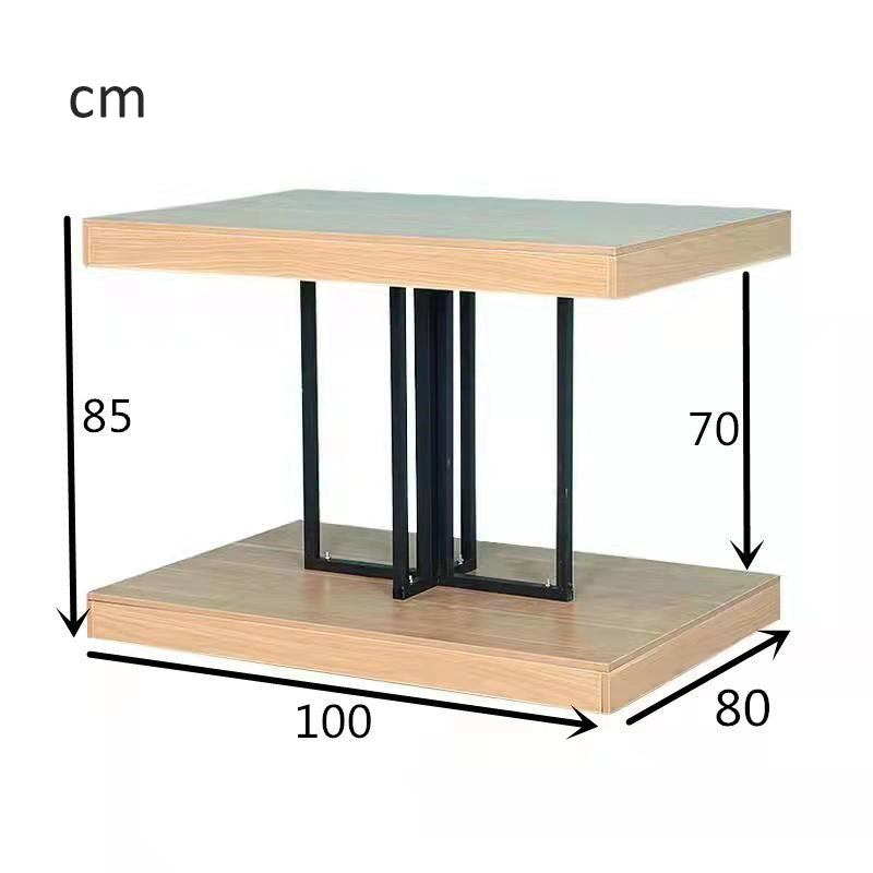 island wooden & steel display stand EGDS91