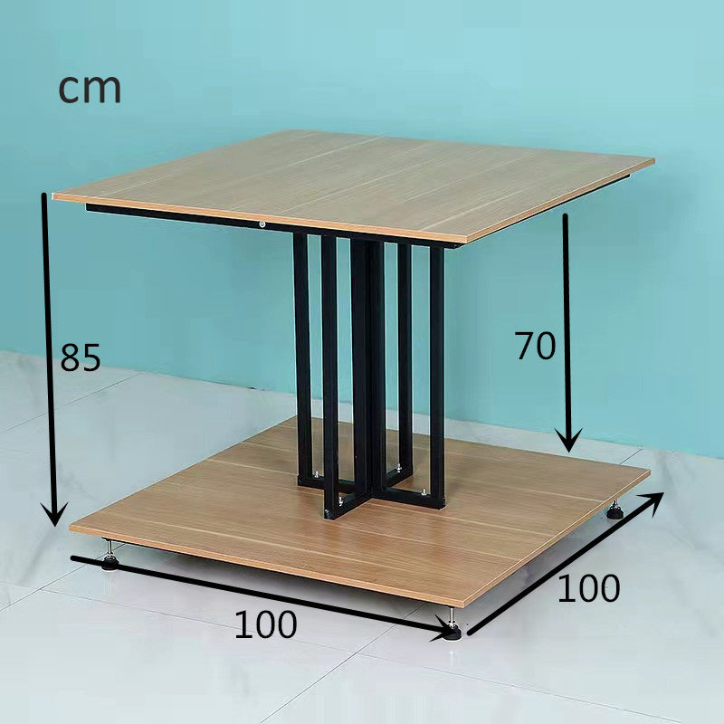island wooden & steel display stand EGDS91