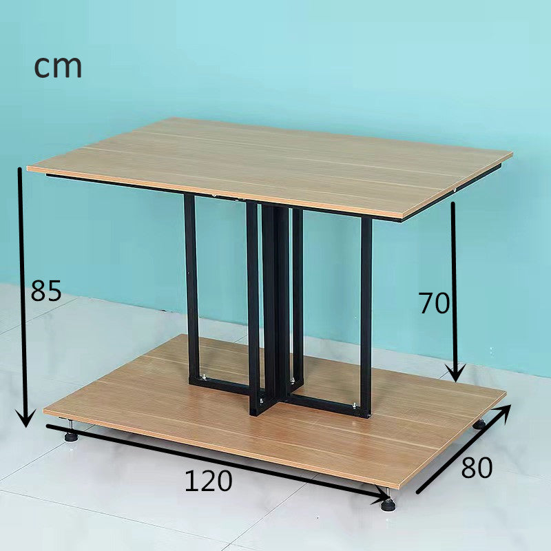 island wooden & steel display stand EGDS91