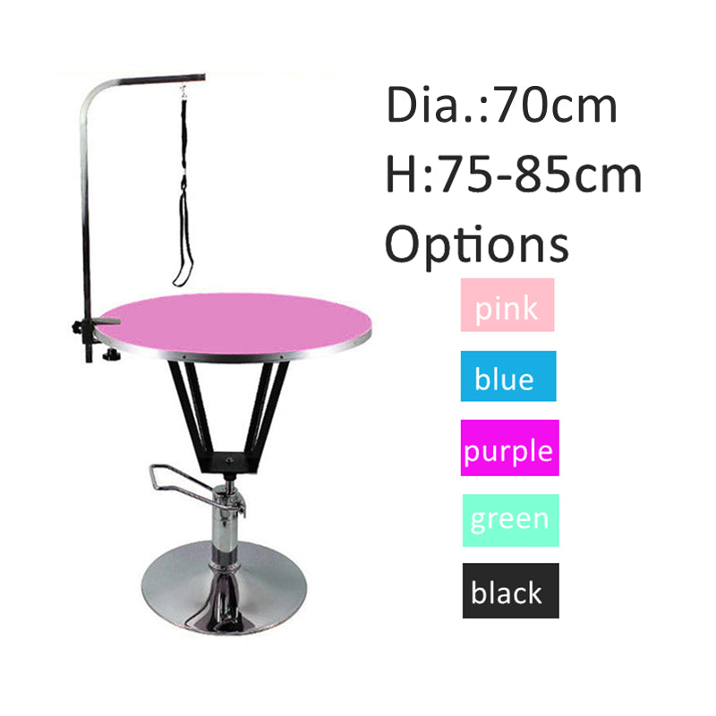 Pet Grooming Round Table Hydraulic Lifting EGP18