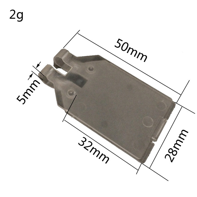 Clear Swing Tag Euro Hook price holder EGPH06