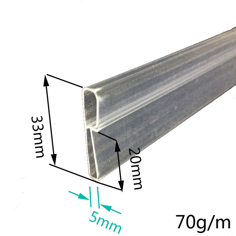 supermarket shelf front PVC fence EGPH12