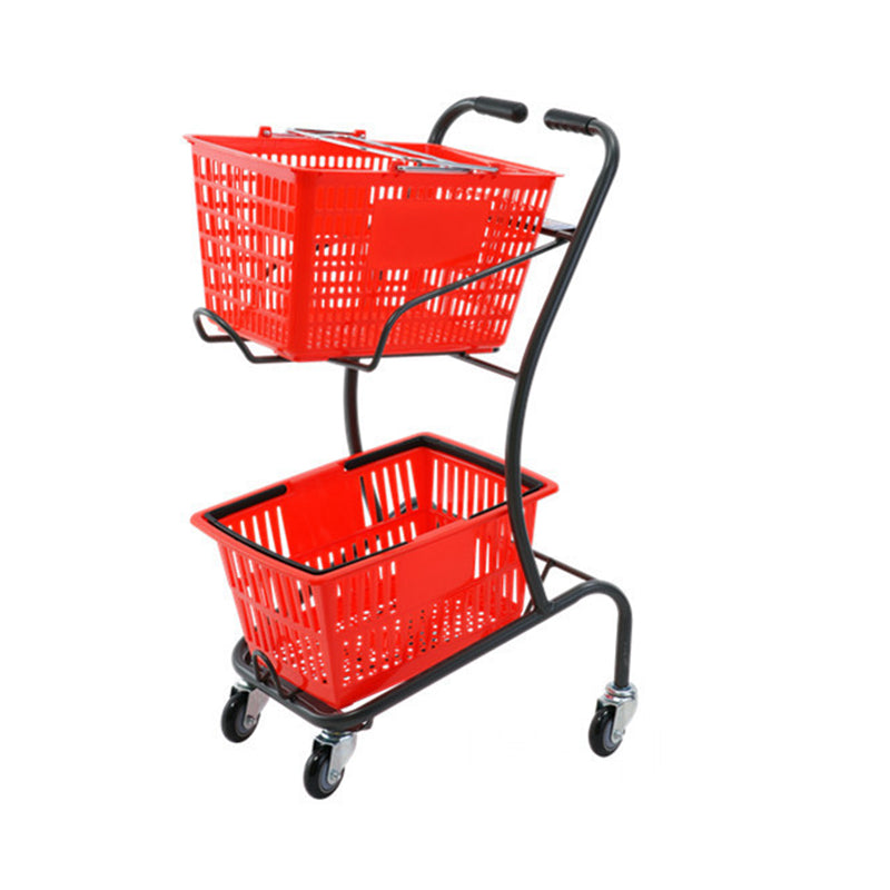 2 tier shopping trolley EGTR03