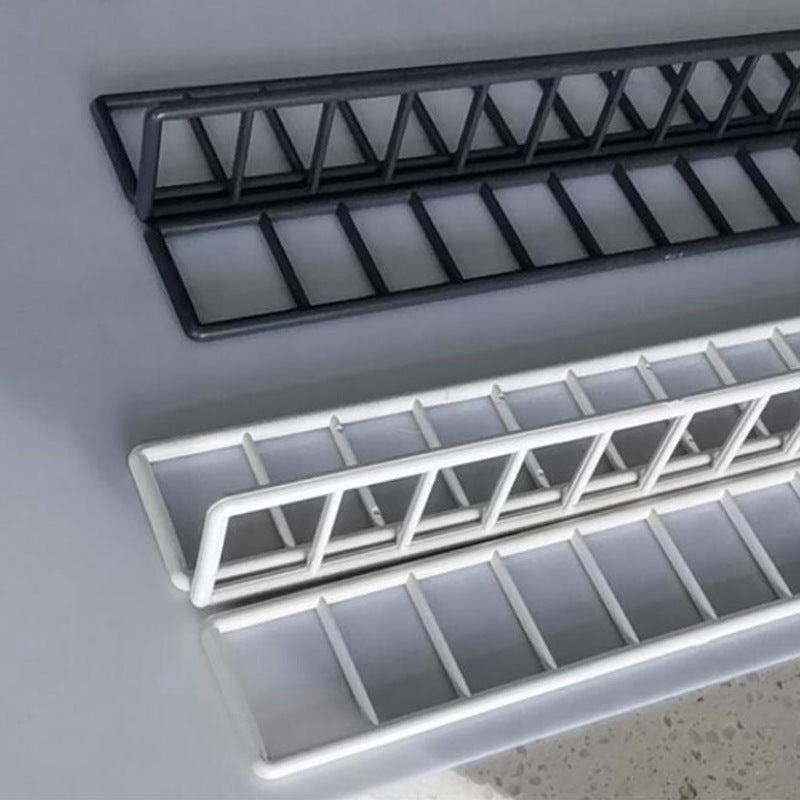 Supermarket shelf front plastic guardrail fence strip EGWBW03