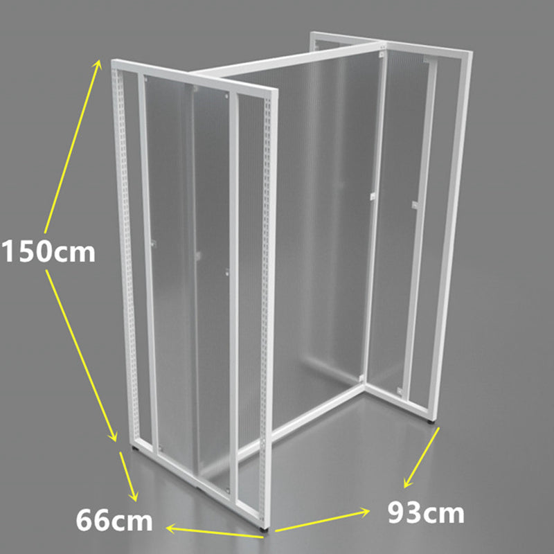 1500mm steel island rack with hooks EGWS05