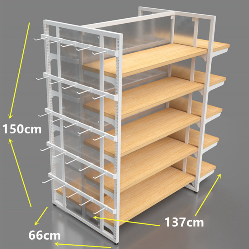 1500mm wood and steel island rack EGWS03