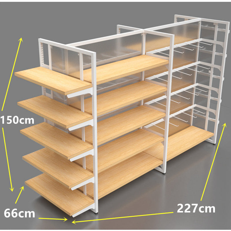 1500mm wood and steel island rack EGWS04