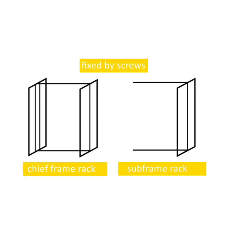 1350mm steel island rack with hooks EGWS13