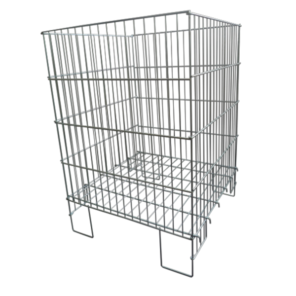 Fodable wire dump bin