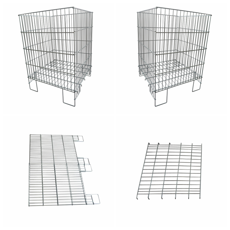 Fodable wire dump bin