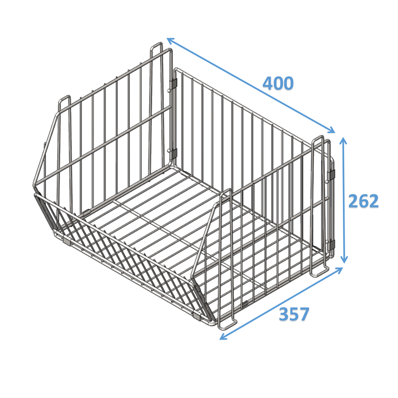Stackable wire basket