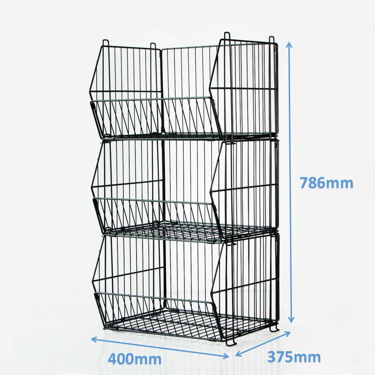 Stackable wire basket