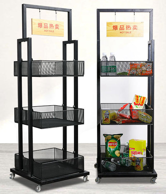 3 layer mesh display shelf EGDS09