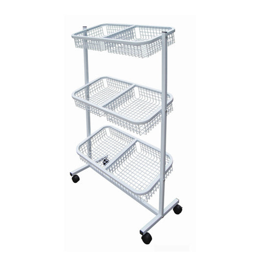 3 tier fruit vegetable double basket  shelf EGDS137