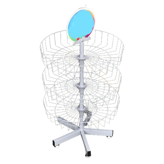 toy display rotating basket stand EGDS319