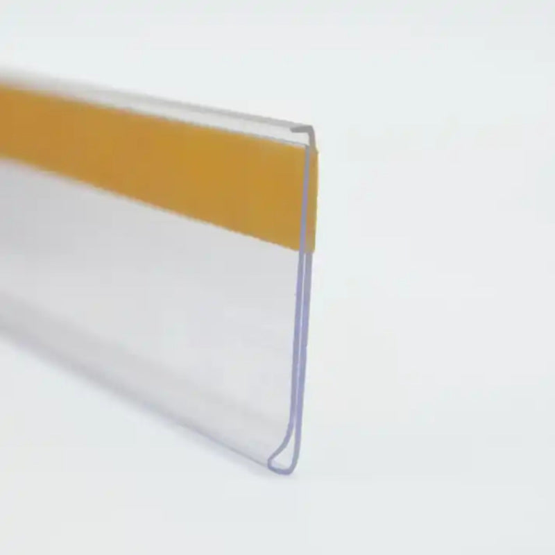 adhesive pvc plastic label holder strip for supermarket shelf EGPH10