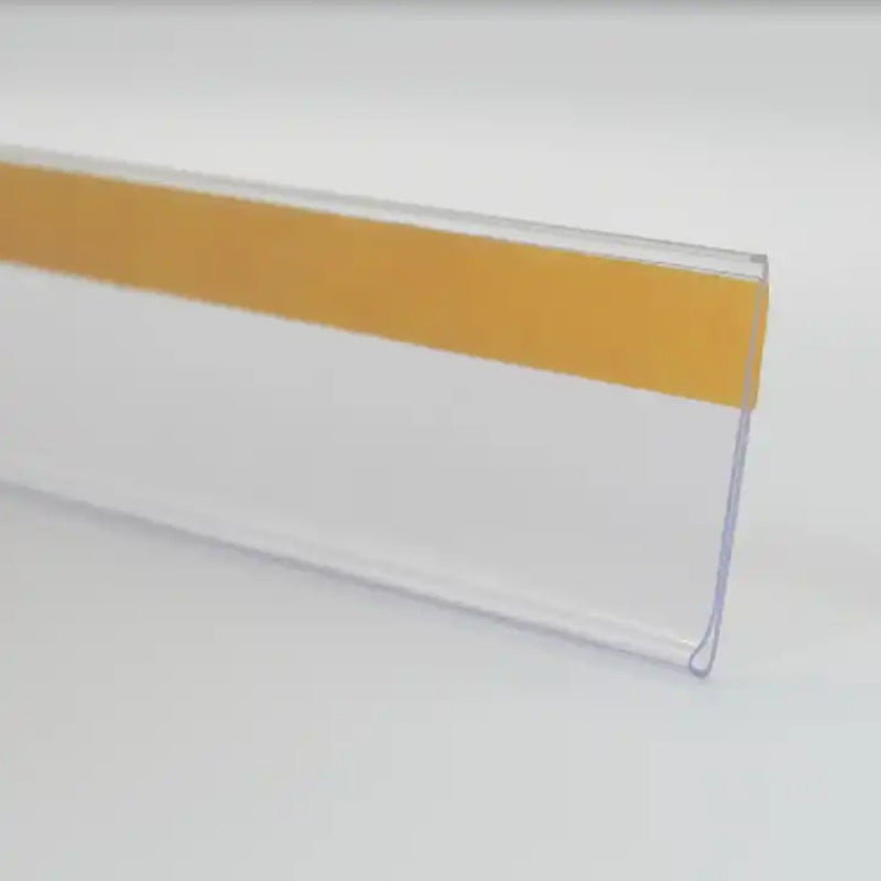 adhesive pvc plastic label holder strip for supermarket shelf EGPH10