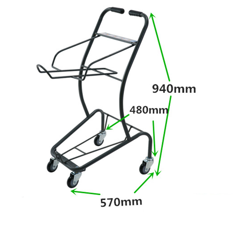2 tier shopping trolley EGTR03