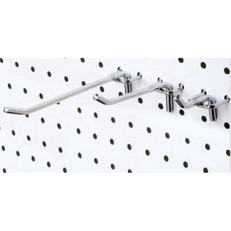 Gancho simple para tablero perforado 20cm