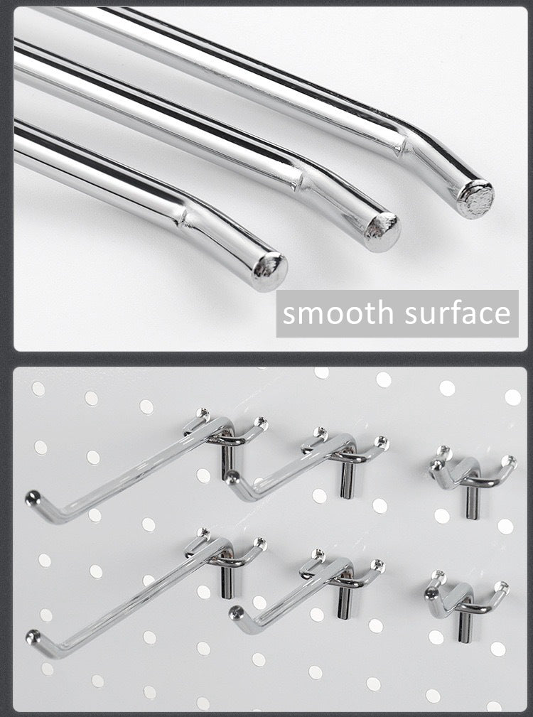 Gancho simple para tablero perforado 20cm