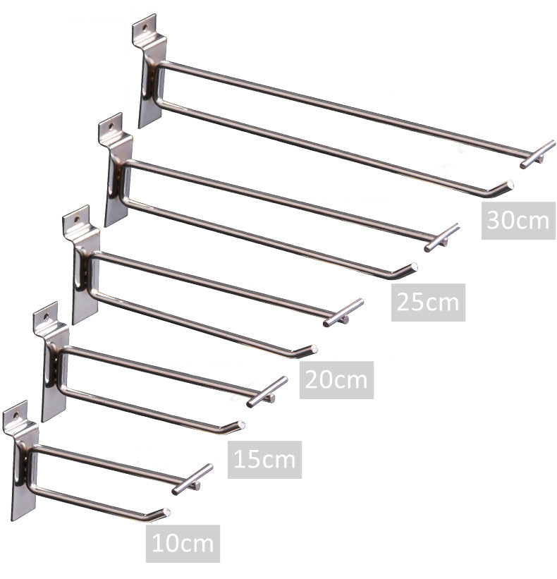 Slatwall hook 30cm with price holder